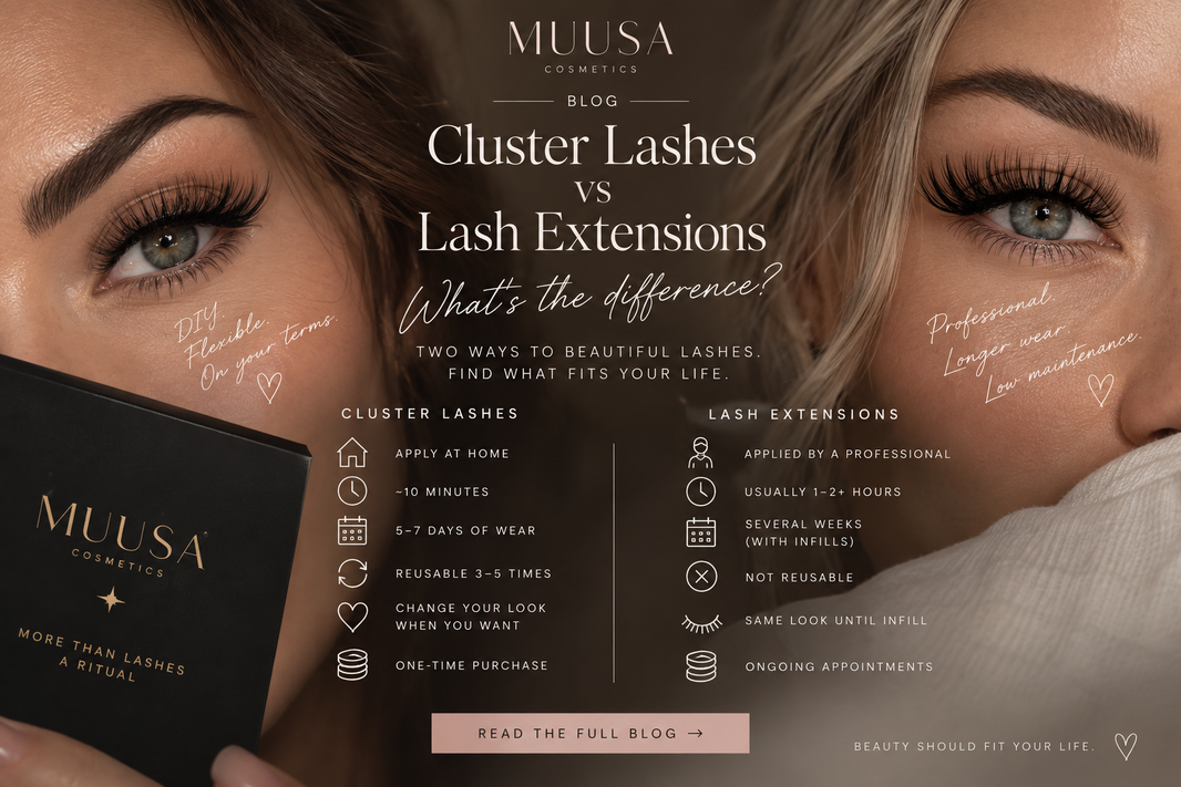 Cluster Lashes vs Lash Extensions: What’s the Difference?