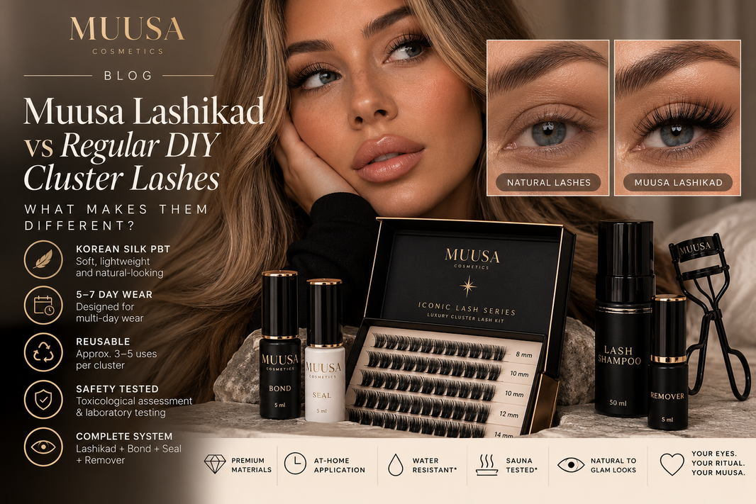 Muusa Lashikad vs DIY Cluster Lashes – What Makes Them Different? | Muusa Cosmetics